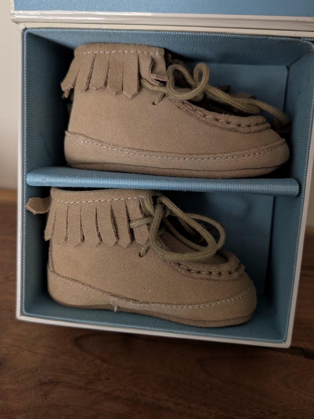 Ralph Lauren Dirty Buck Suede Moccasins US 2 NWT